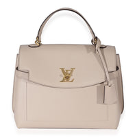 Louis Vuitton Lockme Ever MM Greige in Calfskin Leather with Gold-tone - US