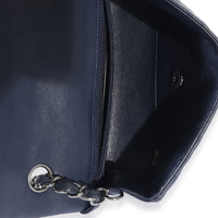 Chanel Navy Quilted Lambskin Rectangular Mini Flap Bag