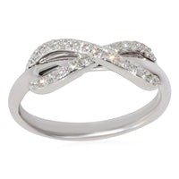 Tiffany & Co. Infinity Diamond Fashion Ring in 18k White Gold 0.13 CTW