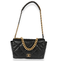 Chanel Black Quilted Lambskin Maxi Chanel 19 Bag