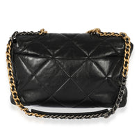 Chanel Black Quilted Lambskin Maxi Chanel 19 Bag