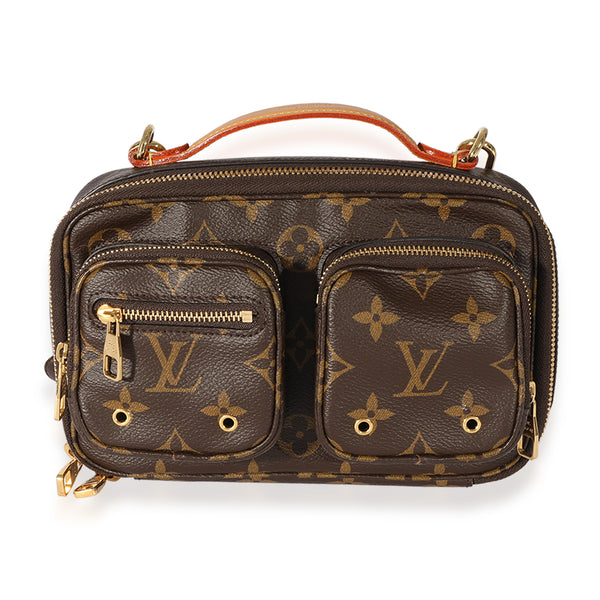 Louis Vuitton Utility Crossbody Monogram Brown in Leather with