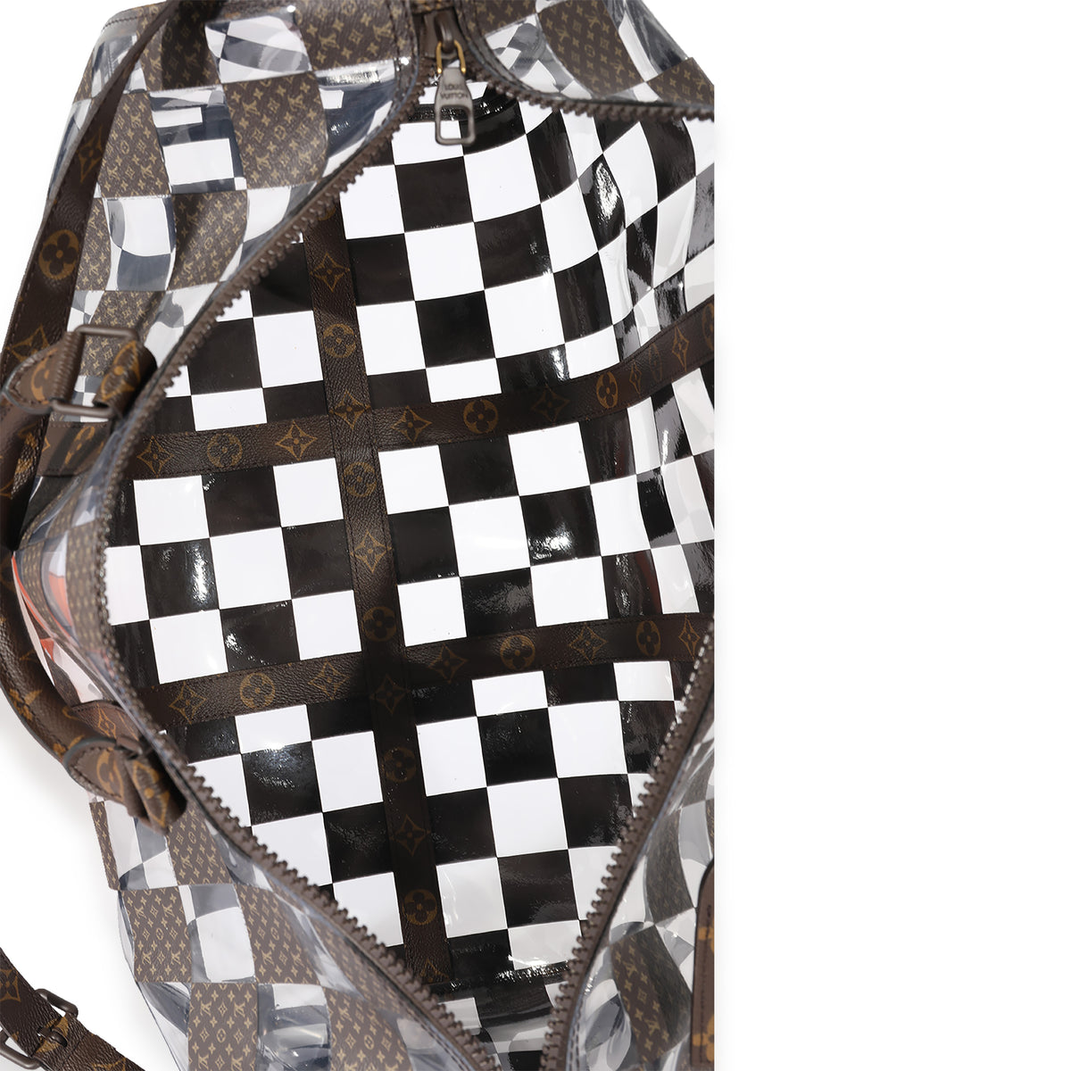 Louis Vuitton Keepall Bandouliere 50 Monogram Chess Brown