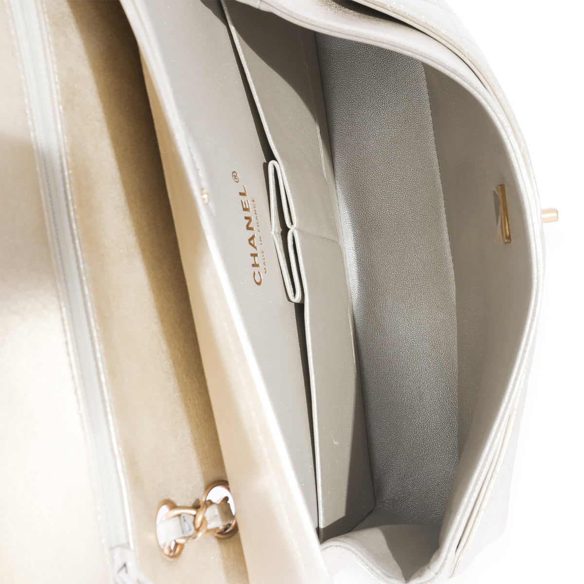 Chanel 22P Gold Lambskin Medium Classic Flap Bag