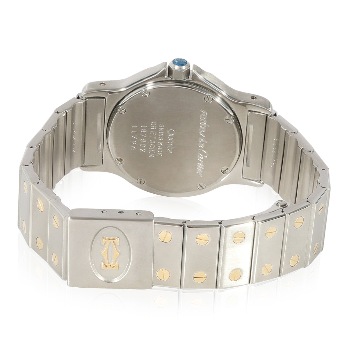 Cartier Santos Ronde 187902 Unisex Watch in  Stainless Steel/Yellow Gold