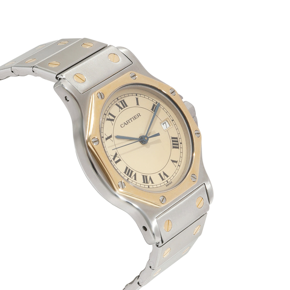 Cartier Santos Ronde 187902 Unisex Watch in  Stainless Steel/Yellow Gold