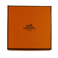 Hermès Rose Gold Plated Clic H Bracelet in Blue Abysse