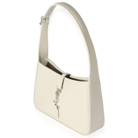 Saint Laurent White Smooth Leather Le 5 À 7 Hobo