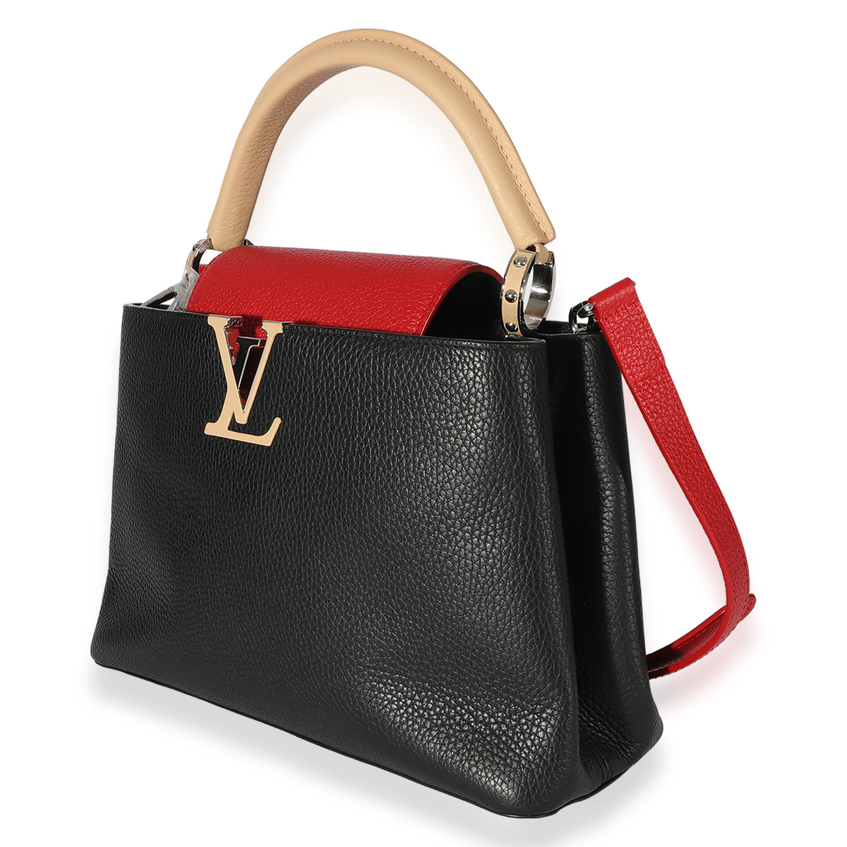 Louis Vuitton Capucines Beige Wood Handbag (Pre-Owned)