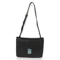 Burberry Black Medium Grainy Leather Alice Bag