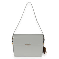 Burberry Grey Smooth Leather Large Alice Bag