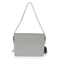 Burberry Grey Smooth Leather Large Alice Bag