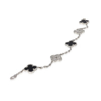 Van Cleef & Arpels Alhambra Diamond Bracelet in 18k White Gold 0.97 CTW