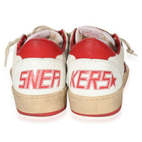 Golden Goose Ball Star White Red