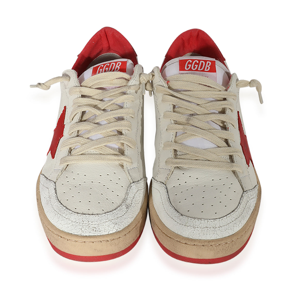 Golden Goose Ball Star White Red