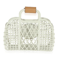 Fendi White Recycled Plastic Small Basket Bag