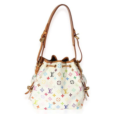 Louis Vuitton x Takashi Murakami White Monogram Multicolore Noé