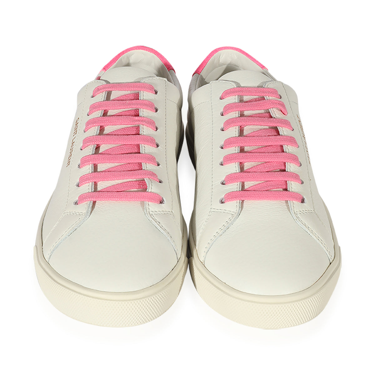 Saint Laurent Wmns Andy White Fuxia fluo