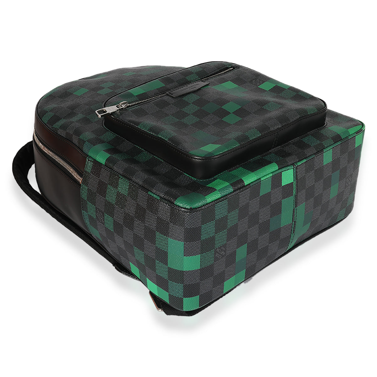 Pre-owned Josh Backpack Damier Graphite Pixel Green