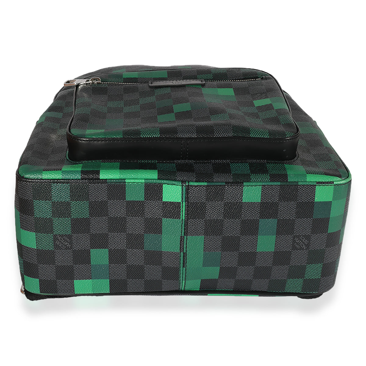 Pre-owned Josh Backpack Damier Graphite Pixel Green