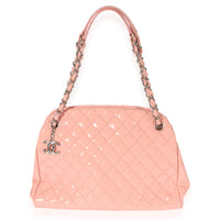 Chanel Pink Patent Mademoiselle Large Bowling Bag