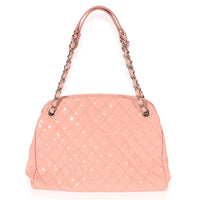 Chanel Pink Patent Mademoiselle Large Bowling Bag