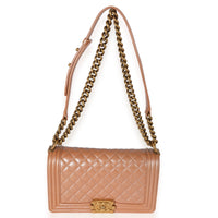 Chanel Rose Gold Old Medium Boy Bag