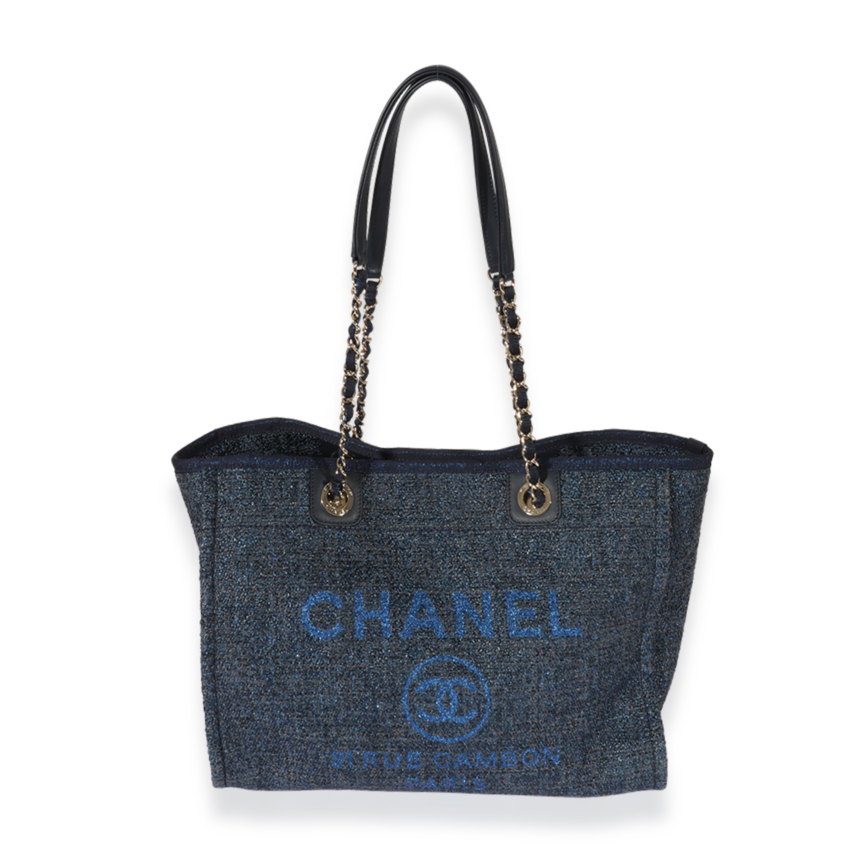 Chanel Orange Tweed Small Deauville Tote, myGemma, SG
