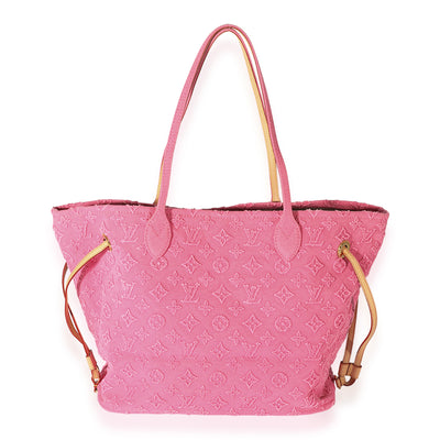 Louis Vuitton Monogram Denim Neverfull MM Rose