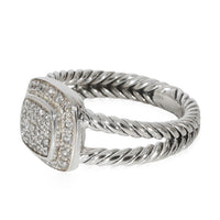 David Yurman Petite Diamond Albion Ring in Sterling Silver 0.38 CTW