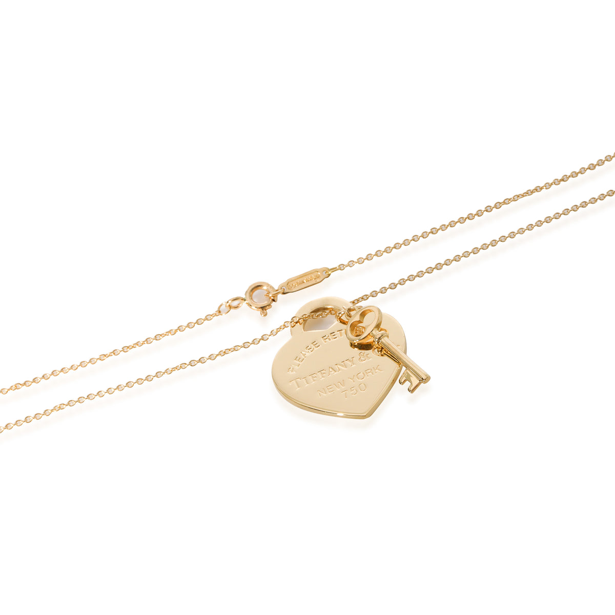 Tiffany & Co. Puffed Heart Necklace 18K Yellow Gold | eBay