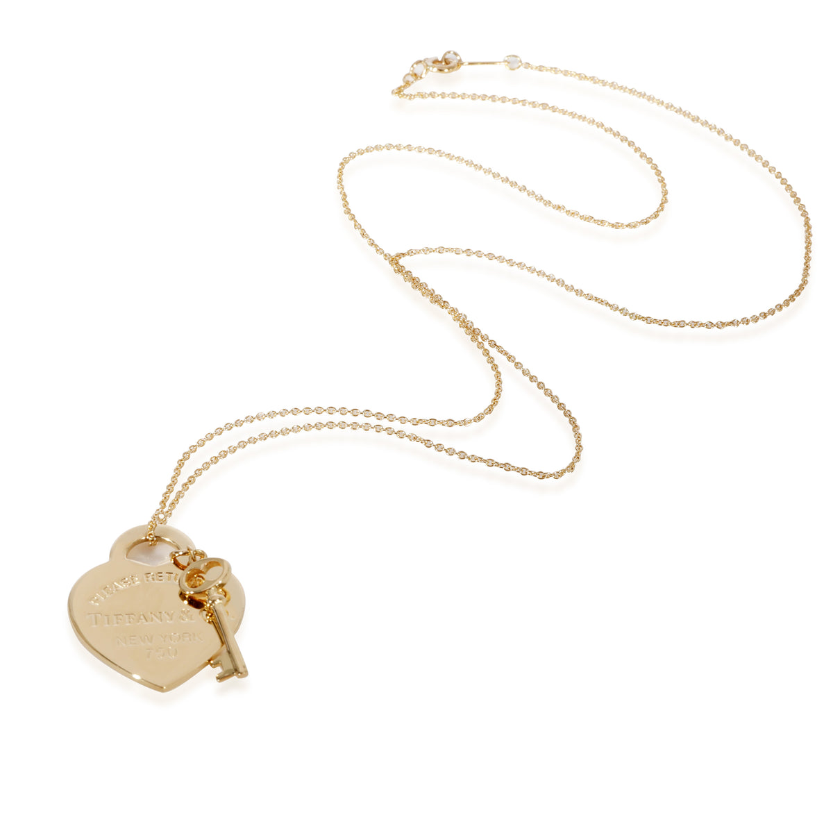 Tiffany Tiffany & Co. Open Leaf Necklace YG 750 5.14G Necklace Gold P1 –  NUIR VINTAGE