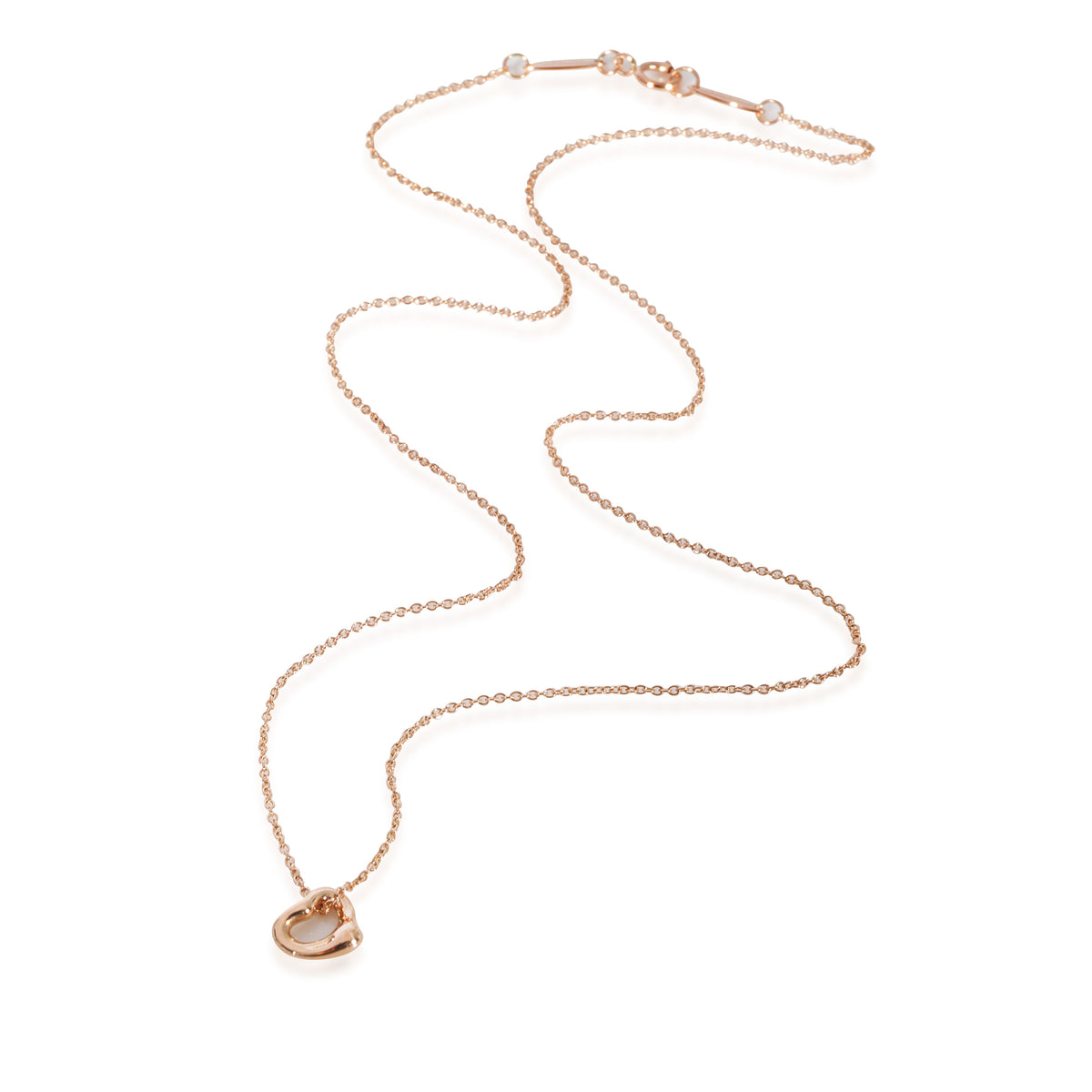 Tiffany & Co. Elsa Peretti Open Heart Pendant in 18k Rose Gold ...