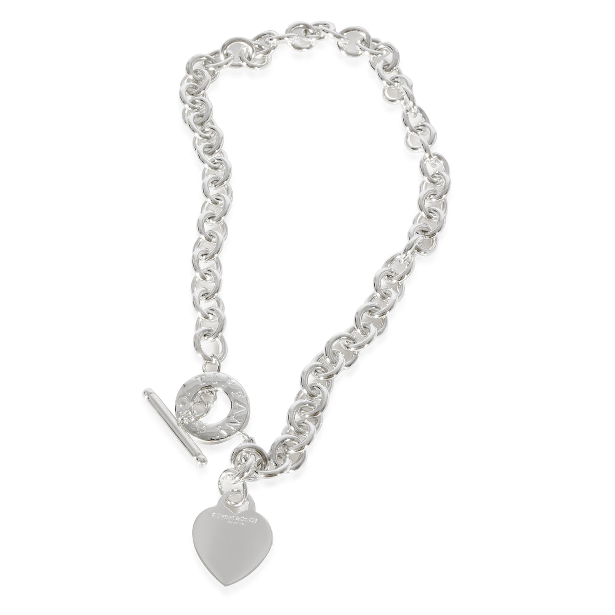 Tiffany & Co. Return To Tiffany Medium Sterling Silver Heart Tag Toggle  Bracelet (Fine Jewelry and Watches,Fine Bracelets) IFCHIC.COM