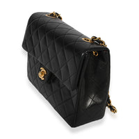 Chanel Vintage Black Quilted Lambskin Classic Mini Flap Bag