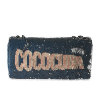 Chanel Navy Sequin Coco Crush Flap Bag