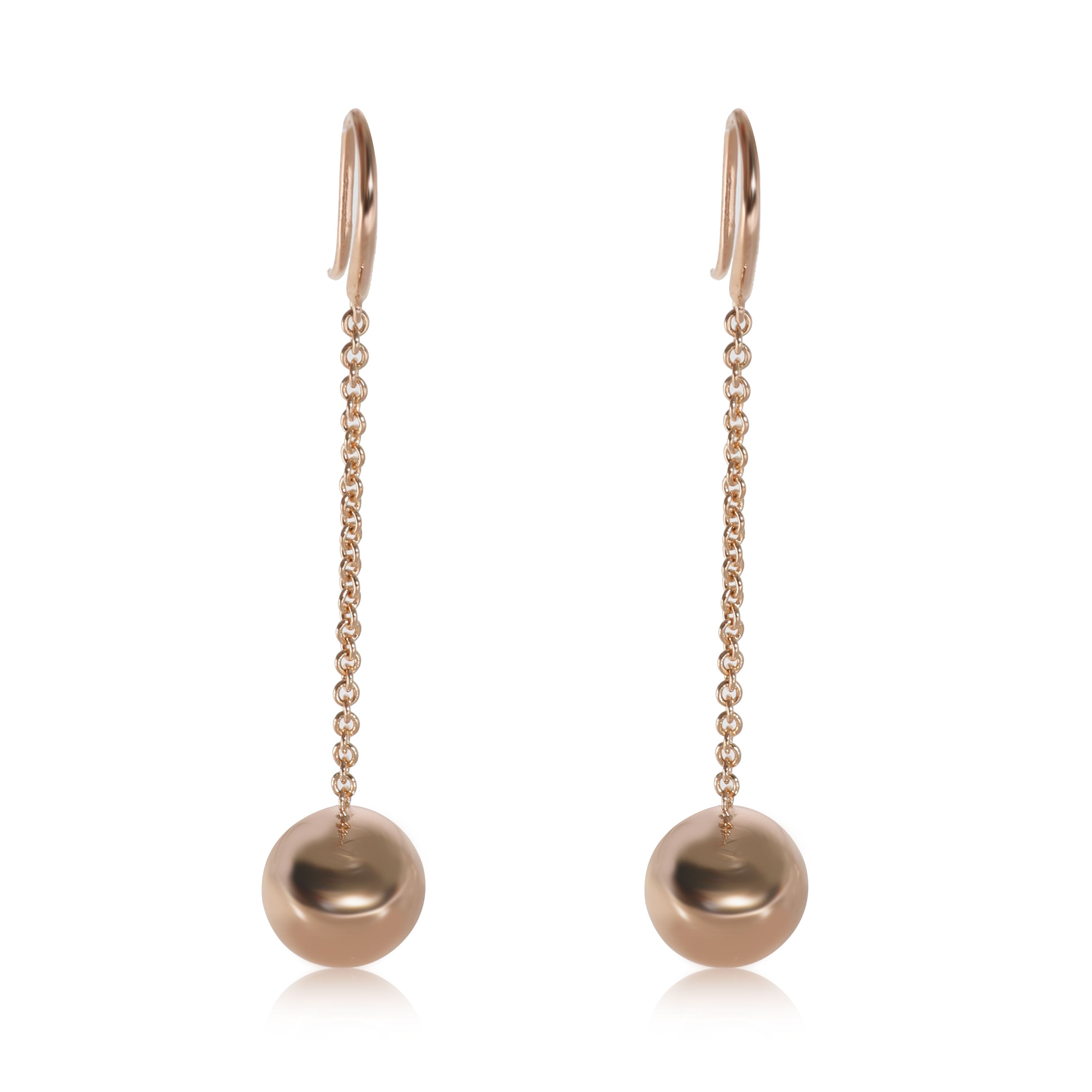 Shop Tiffany HardWear 18K Rose Gold Ball Hook Earrings