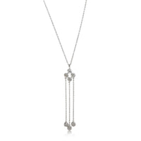 Tiffany & Co. Triple Drop Jazz Diamond Necklace in Platinum 0.70 Ctw on a Chain