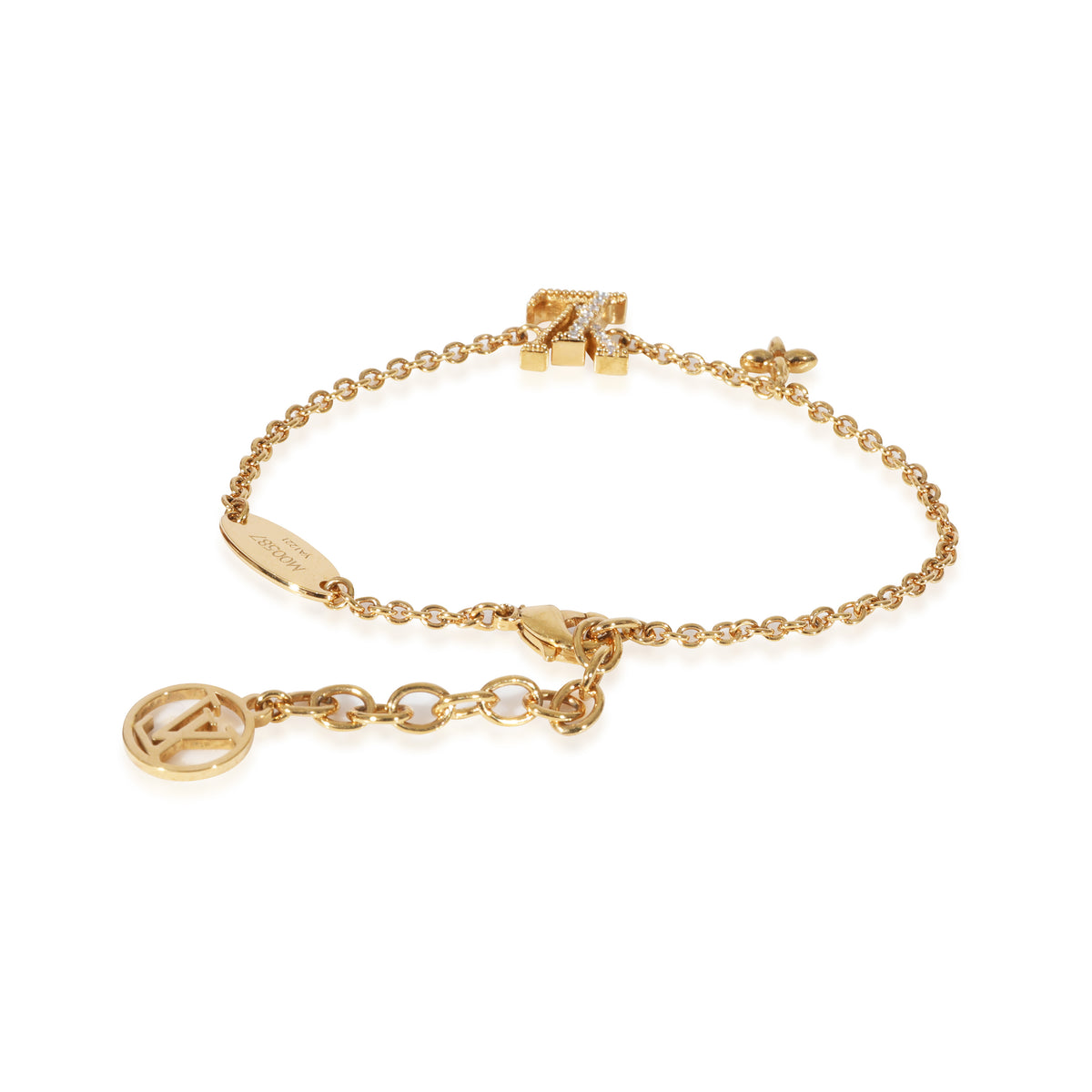Louis Vuitton Gold Tone LV Iconic Bracelet, myGemma, QA