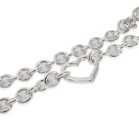 Tiffany & Co. Heart Clasp Necklace in Sterling Silver