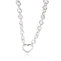 Tiffany & Co. Heart Clasp Necklace in Sterling Silver