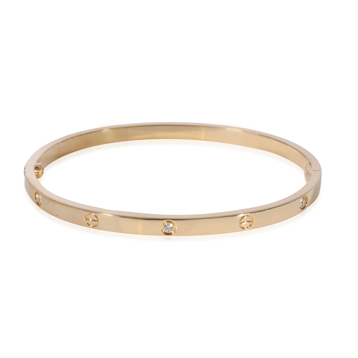 Cartier Love Diamond Bracelet in 18k Yellow Gold 0.15 CTW