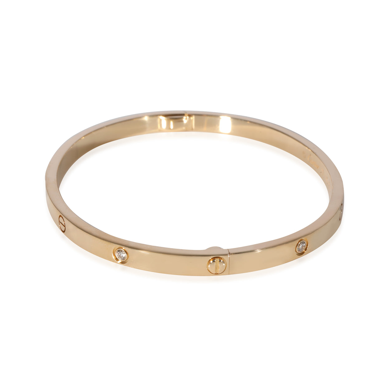 Cartier Love Diamond Bracelet in 18k Yellow Gold 0.15 CTW