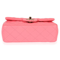 Chanel 22S Pink Lambskin Mini Rectangular Flap