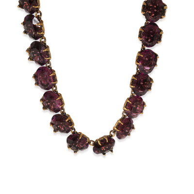 Gucci Purple Crystal Choker Necklace