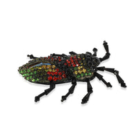 Gucci Multi Color Crystal Beetle Pin