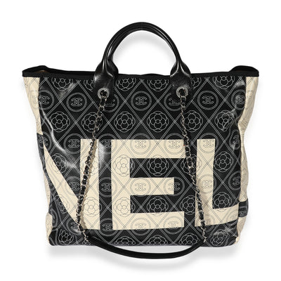 Chanel Coated Canvas CC Camellia Tote