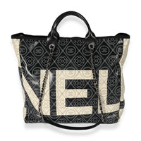 Chanel Coated Canvas CC Camellia Tote