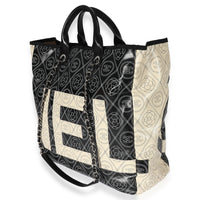 Chanel Coated Canvas CC Camellia Tote