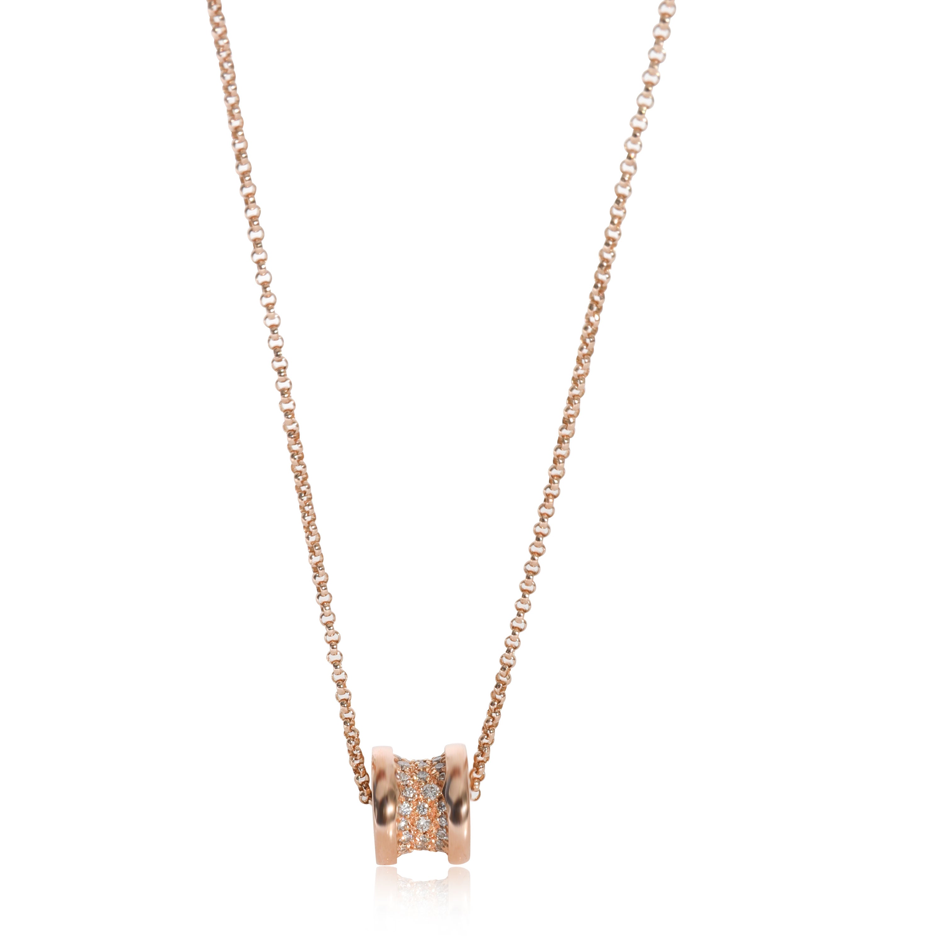 Rose gold B.zero1 Necklace with 0.38 ct Diamonds